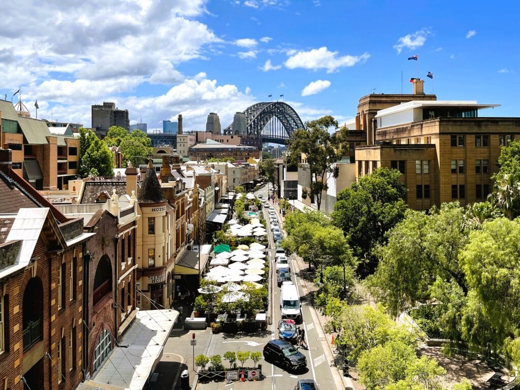 The rock and bridge in sydney charming area to visit