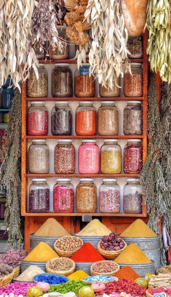 Food tour in Marrakesh herbs to buy