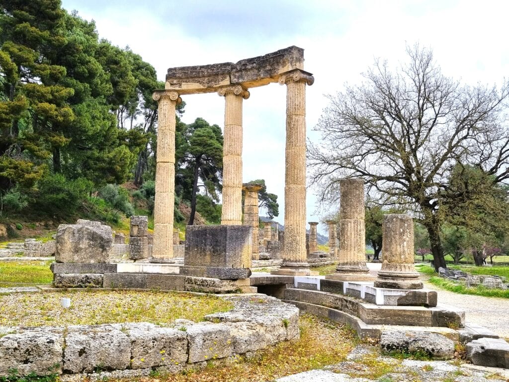 The ruins of the ancient greek city of ephesus.