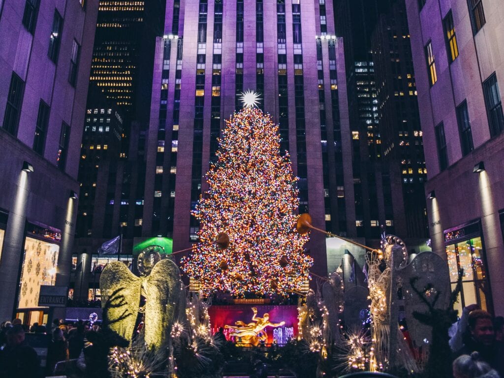 Christmas at the iconic Rockefeller Center.