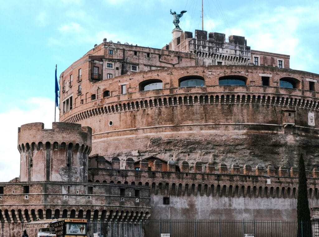 Tiber River Castel Sant'Angelo. rome city trip